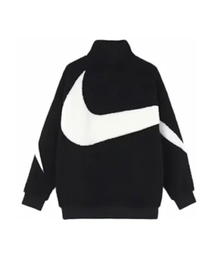 Big Swoosh Reversible Boa Jacket