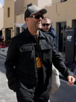 Jason Statham F1 Abu Dhabi Black Jacket