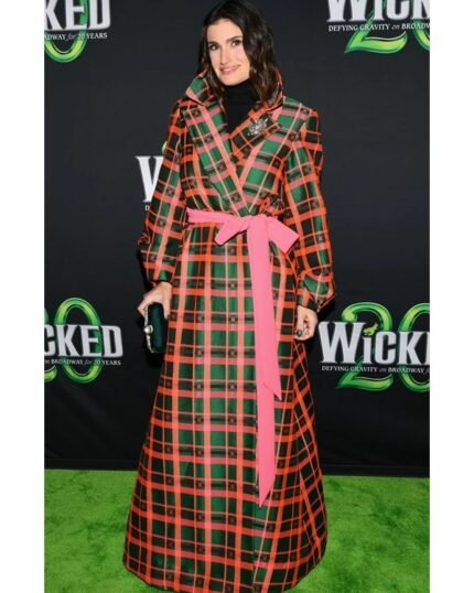 IDINA MENZEL PLAID COAT