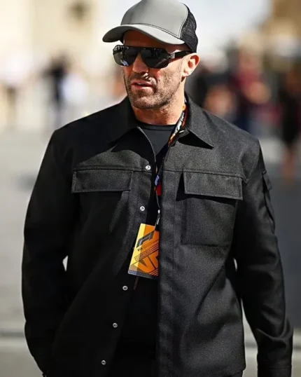 Jason Statham F1 Abu Dhabi Black Jacket