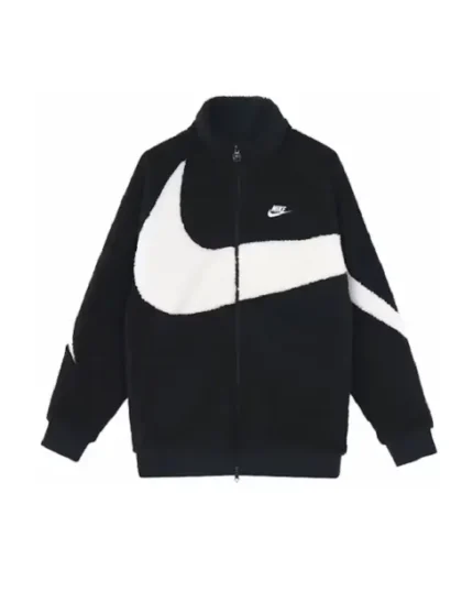 Big Swoosh Reversible Boa Jacket