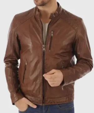 Men Brown Leather Jacket