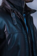 Midnight Aviator Leather Jacket