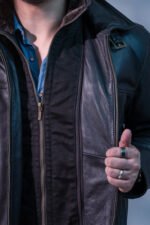 Midnight Aviator Leather Jacket