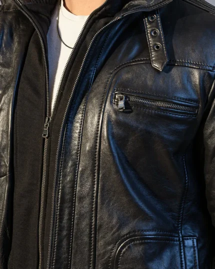 Urban Edge Black Leather Jacket