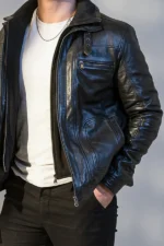 Urban Edge Black Leather Jacket