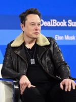 Elon Musk NY Times Shearling Leather Jacket