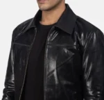 Boulder Black Men's Leather Jacket