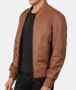 Lucian Leather Bomber Jacket