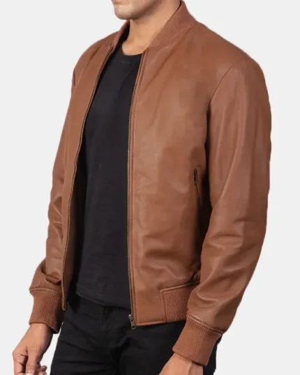 Lucian Leather Bomber Jacket