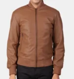 Lucian Leather Bomber Jacket