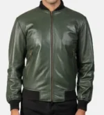 Lucian Leather Bomber Jacket