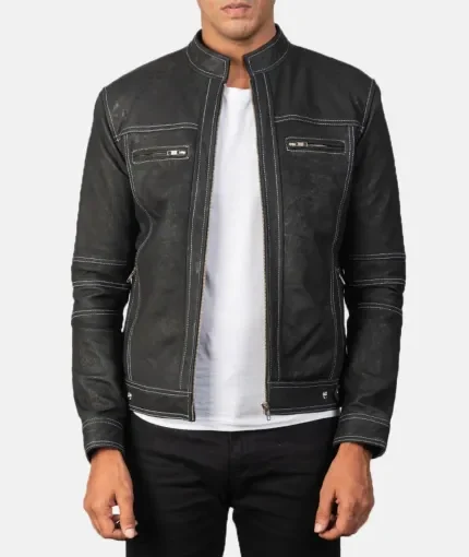 Boulder Black Men's Leather Jacket