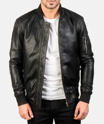 Remington Ma-1 Leather Bomber Jacket