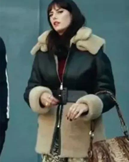 The Gentlemen Kaya Scodelario Shearling Leather Coat