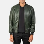 Lucian Leather Bomber Jacket