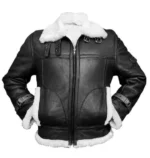 Vintage Valor Shearling Leather Jacket