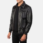 Men A-2 Leather Bomber Jacket