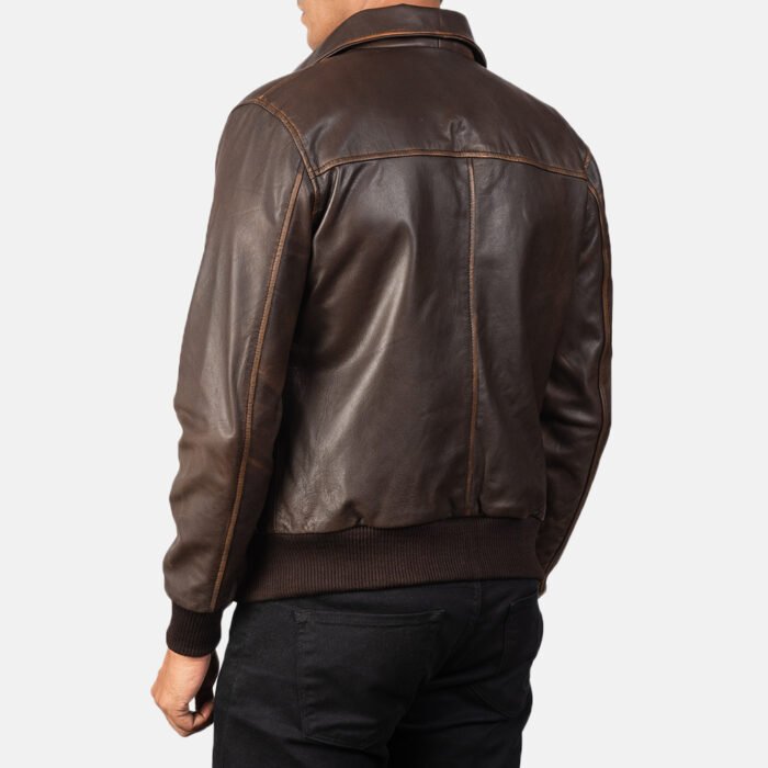 Men A-2 Leather Bomber Jacket