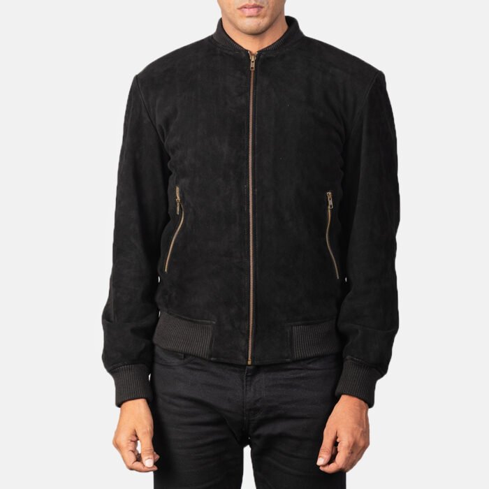 Lucian Suede Bomber Jacket