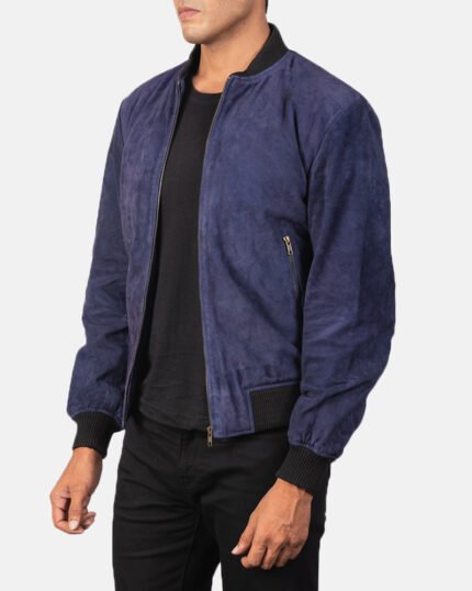 Lucian Suede Bomber Jacket