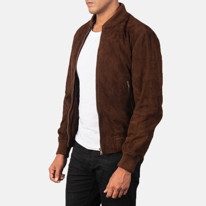 Lucian Suede Bomber Jacket