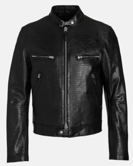 Nvidia CEO Jensen Huang Black Leather Jacket