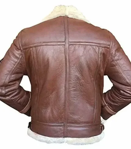 Vintage Valor Shearling Leather Jacket