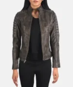 Maven Quilted Leather Biker Jacket