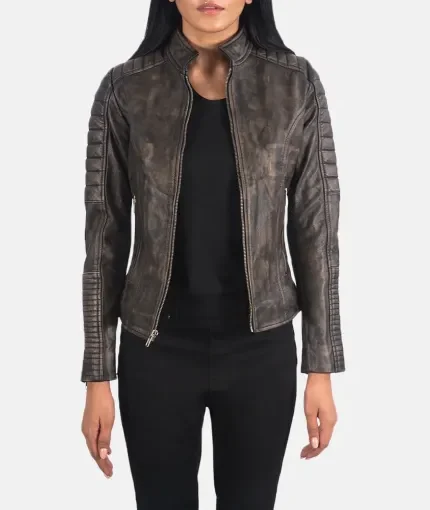 Maven Quilted Leather Biker Jacket