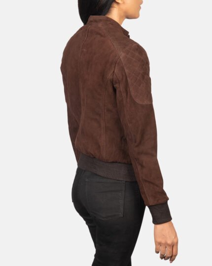 Taylor Swift Suede Leather Bomber Jacket