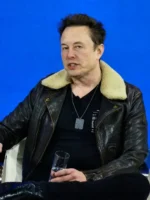 Elon Musk NY Times Shearling Leather Jacket