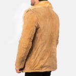 Luxe Tan Leather Coat