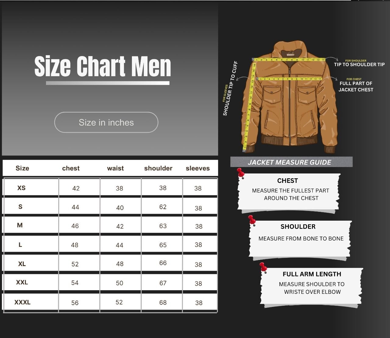 Men Size Guide