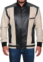 Urban Stripes Leather Jacket