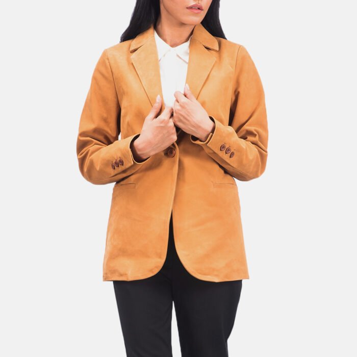 Luxe Tan Suede Blazer