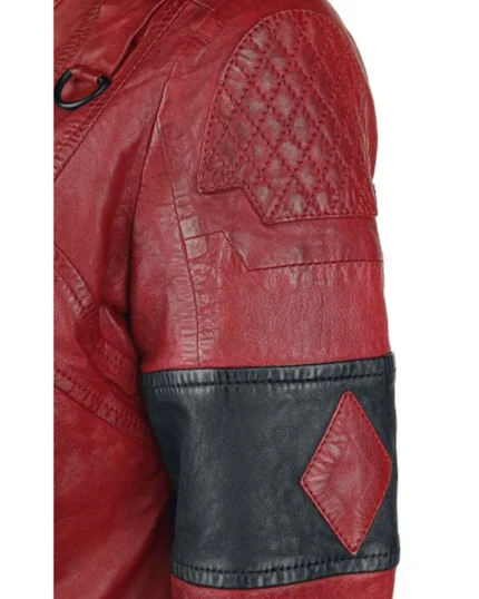 Harley Quinn Suicide Squad 2 Red Leather Jacket