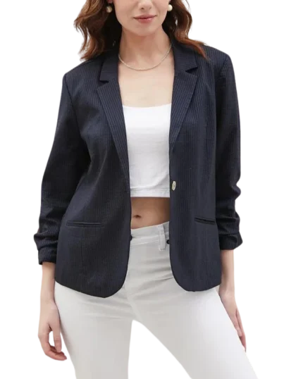 Women's Versatile Pinstripe Blazer