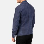 Men Suede Bomber Jacket