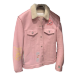 Chrome Hearts Pink Shearling Jacket