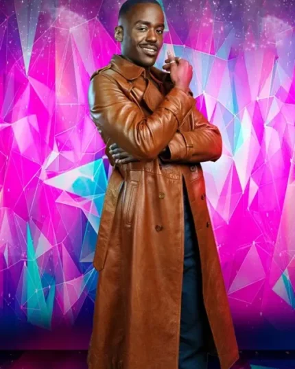 The "Doctor Who 15th" Leather Coat