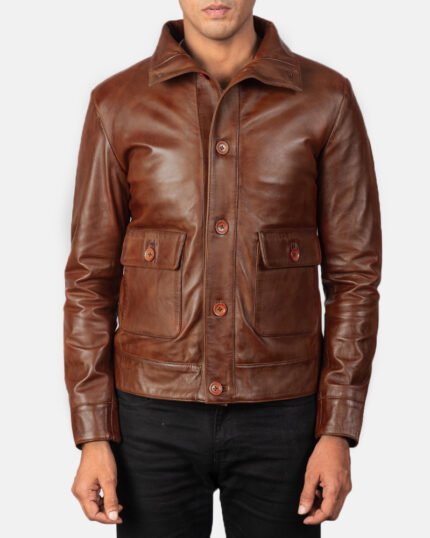 Legacy Brown Leather Jacket