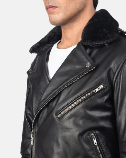 Eclipse Raven Biker Leather Jacket