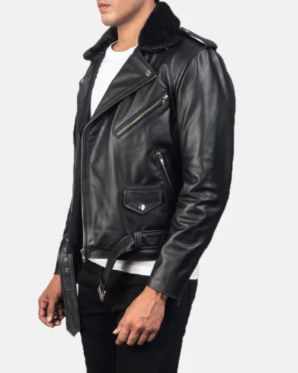 Eclipse Raven Biker Leather Jacket