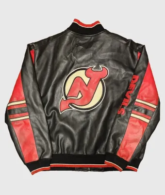 NJ Devils Leather Jacket