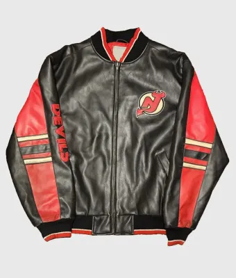 NJ Devils Leather Jacket