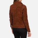 Women Suede Luxe Trucker Jacket