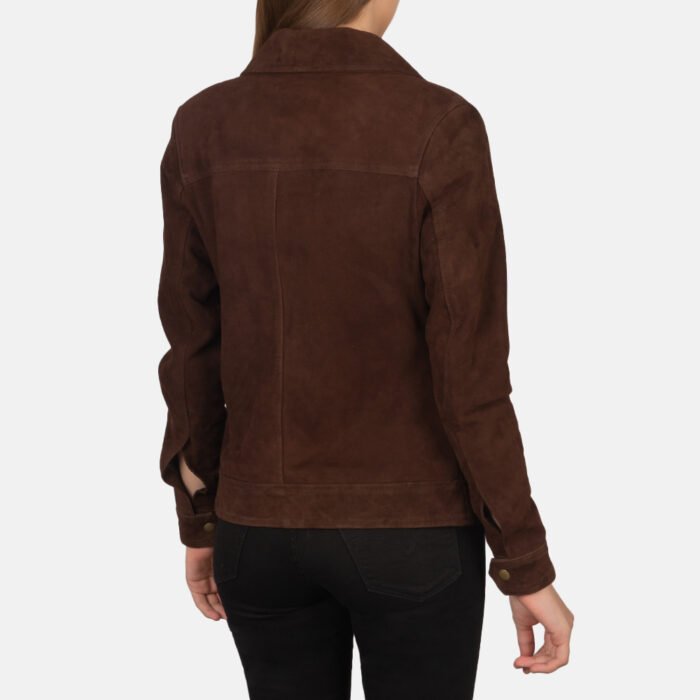 Women Suede Luxe Trucker Jacket