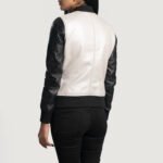 Monochrome Luxe Bomber Jacket