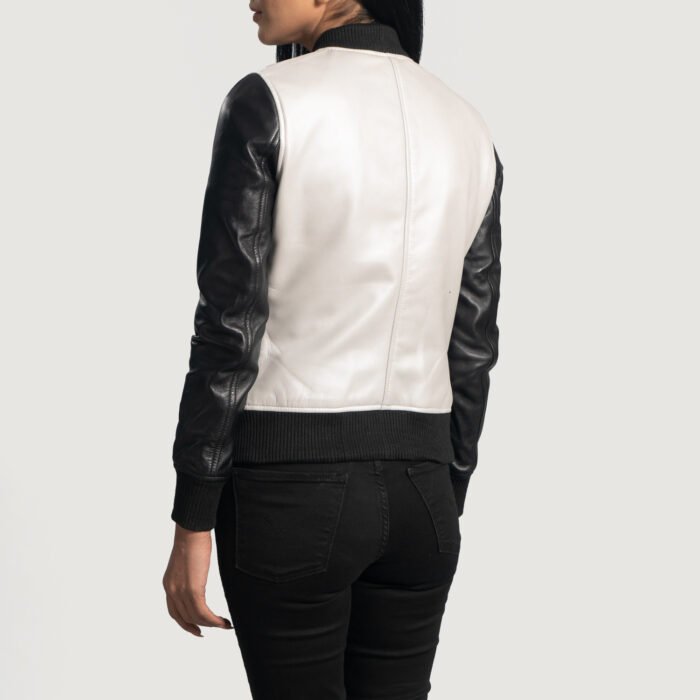 Monochrome Luxe Bomber Jacket